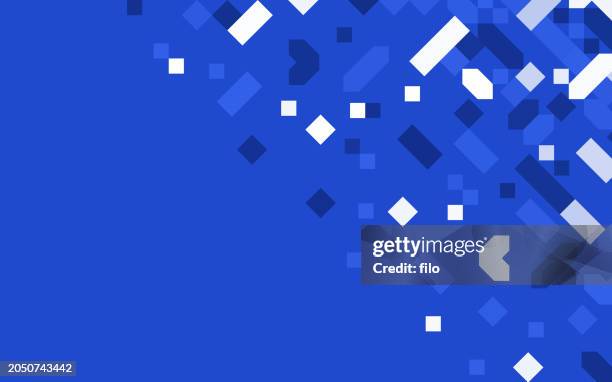 modern data node digital abstract pixel background - digital security background stock illustrations