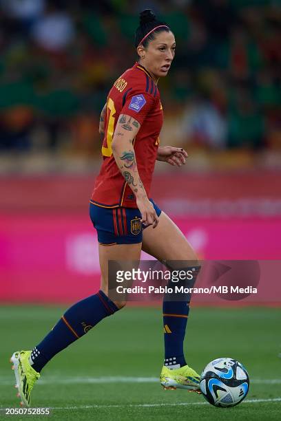 Jenni Hermoso of Spain in action during the UEFA Nations League Final Match between Spain and France at Estadio La Cartuja on February 28, 2024 in...