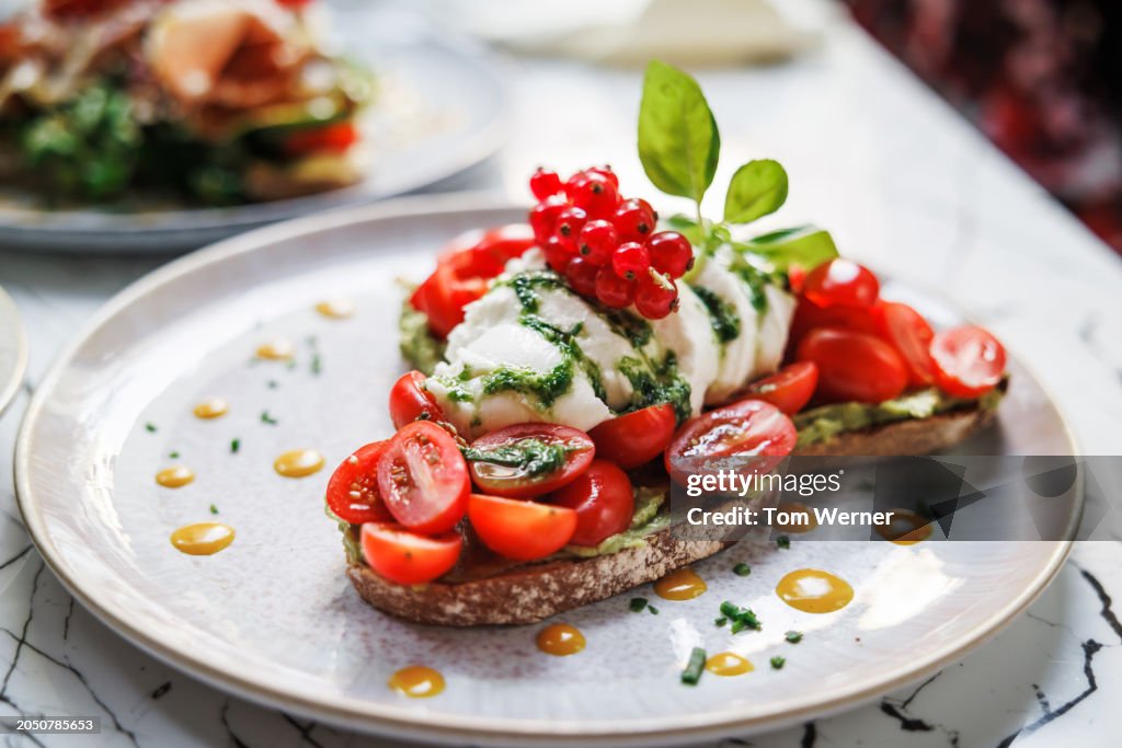 Gourmet Tomato Mozzarella Toast Delight