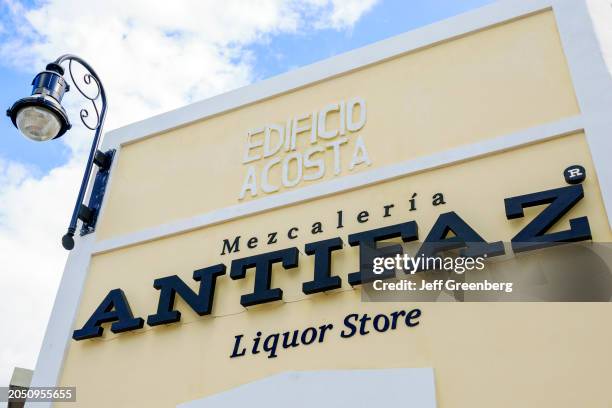 Merida, Mexico, Zona Paseo Montejo Centro, Calle 47, Edifiio Acosta, Antifaz liquor store, mezcaleria.