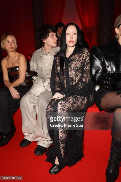 Pinkus and Noah Cyrus attend the Vetements Womenswear Fall/Winter 2024-2025 show as part of Paris Fashion Week on March 01, 2024 in Paris, France.