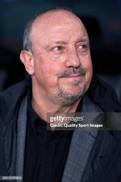 Rafael Benitez, Head Coach of RC Celta de Vigo looks on prior to the LaLiga EA Sports match between RC Celta de Vigo and UD Almeria at Estadio Abanca...