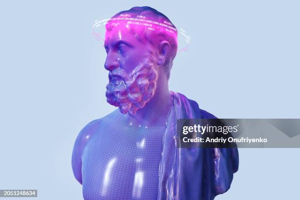 ai head - statua foto e immagini stock
