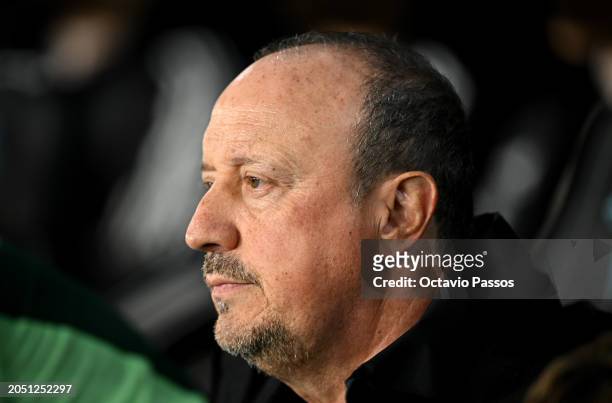 Rafa Benitez, Head Coach of Celta Vigo, looks on prior to the LaLiga EA Sports match between Celta Vigo and UD Almeria at Estadio Balaidos on March...