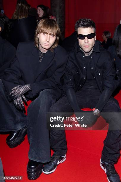 Thomas Raggi and Fedez attends the Vetements Womenswear Fall/Winter 2024-2025 show as part of Paris Fashion Week on March 01, 2024 in Paris, France.