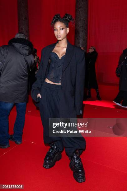 Willow Smith attends the Vetements Womenswear Fall/Winter 2024-2025 show as part of Paris Fashion Week on March 01, 2024 in Paris, France.