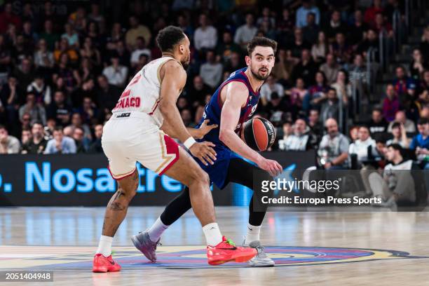 Tomas Satoransky of Fc Barcelona in action during the Turkish Airlines EuroLeague, match played between FC Barcelona and AS Monaco at Palau Blaugrana...