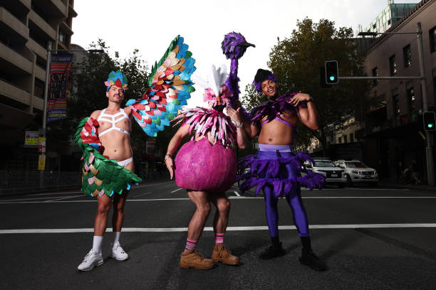 AUS: Emerald City Kickball Members March In The 2024 Sydney Gay and Lesbian Mardi Gras Parade