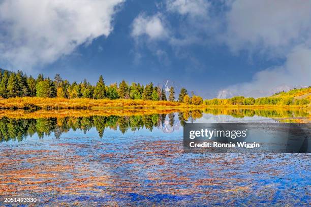 oxbow bend - wide view - oxbow bend stock pictures, royalty-free photos & images