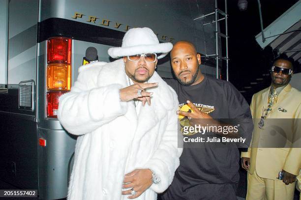 S Chad "Pimp C" Butler and Bernard "Bun B" Freeman on the set of UGK & OutKast's "Int'l Players Anthem " video shoot on May 16 in Los Angeles,...
