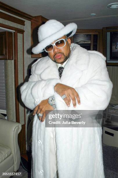 Chad "Pimp C" Butler on the set of UGK & OutKast's "Int'l Players Anthem " video shoot on May 16 in Los Angeles, California.