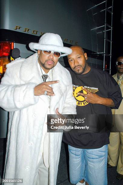 S Chad "Pimp C" Butler and Bernard "Bun B" Freeman on the set of UGK & OutKast's "Int'l Players Anthem " video shoot on May 16 in Los Angeles,...