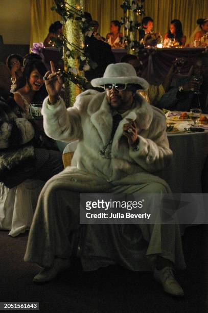 Chad "Pimp C" Butler on the set of UGK & OutKast's "Int'l Players Anthem " video shoot on May 16 in Los Angeles, California.