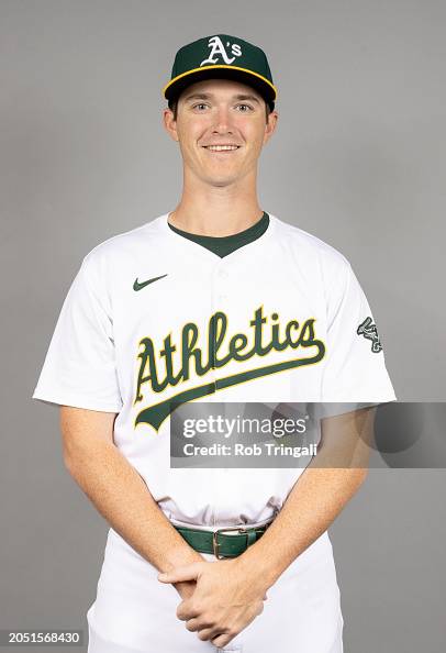 Easton Lucas of the Oakland Athletics poses for a photo during the ...