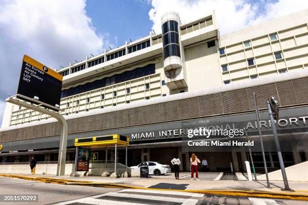 Look toward departure gates and the exterior of Miami International Airport Hotel at MIA on Friday, June 30 in Miami.