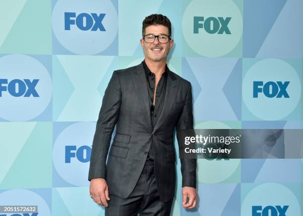 Robin Thicke at the 2024 FOX Spring Preview held at FOX Studios on March 4, 2024 in Los Angeles, California.