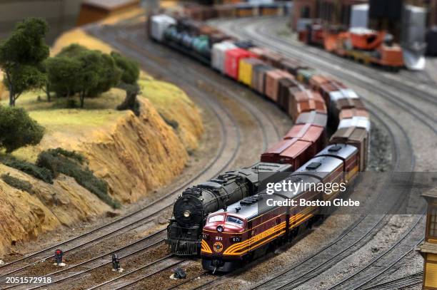 Freight Train Engine Model 84 Model Freight Trains Stock Photos, High-Res Pictures, and Images ...