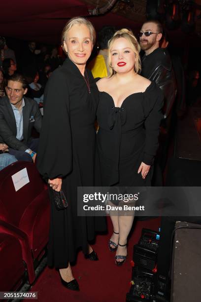 Dame Kristin Scott Thomas and Nicola Coughlan attend "The Loubi Show" by Christian Louboutin as part of Paris Fashion Week Womenswear Fall/Winter...