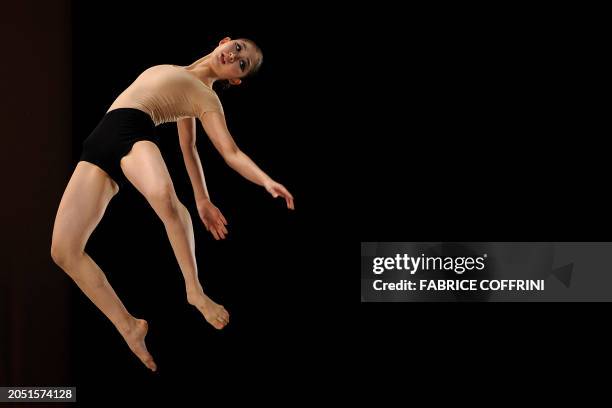 South Korean ballet dancer Kim Yu Jin performs during the semi-final of the 39th International Ballet Competition "Prix de Lausanne" on February 5,...