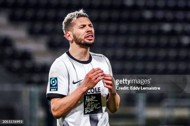 Farid EL-MELALI of Angers during the Ligue 2 BKT match between Angers and Ajaccio at Stade Raymond Kopa on March 4, 2024 in Angers, France. - Photo...