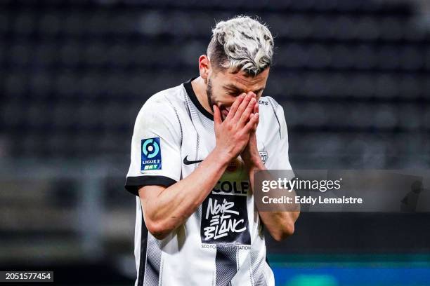 Farid EL-MELALI of Angers during the Ligue 2 BKT match between Angers and Ajaccio at Stade Raymond Kopa on March 4, 2024 in Angers, France. - Photo...