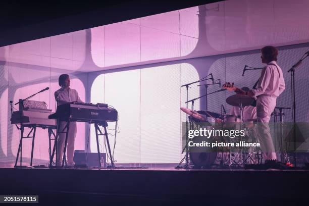 March 2024, Berlin: Jean-Benoît Dunckel and Nicolas Godin play to kick off the reissue of the album Moon Safari at Tingel Tangel. The album Moon...