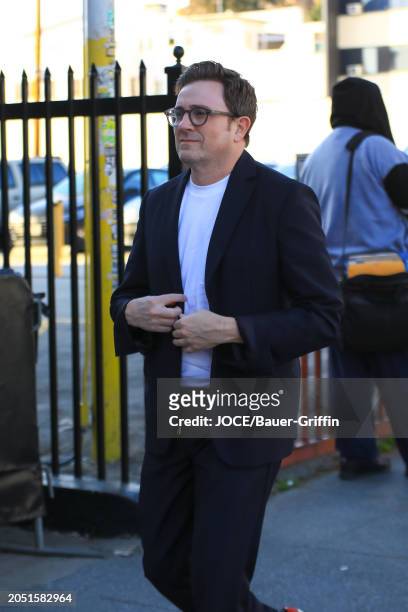 Tom Lenk is seen arriving at the Audie Awards Gala at Avalon Hollywood on March 04, 2024 in Los Angeles, California.