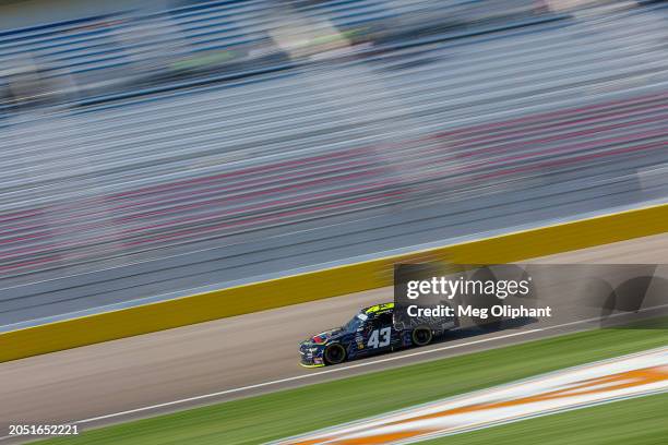 Ryan Ellis, driver of the Classic Collision Chevrolet, drives during practice for the NASCAR Xfinity Series The LiUNA! at Las Vegas Motor Speedway on...