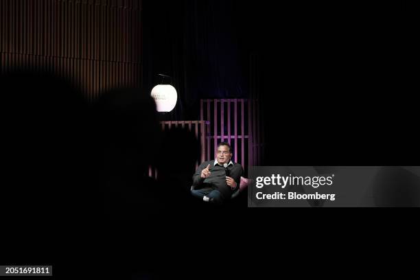 Vijay Shekhar Sharma, founder and chairman of One97 Communications Ltd., operator of Paytm, speaks during the Japan Fintech Festival in Tokyo, Japan,...