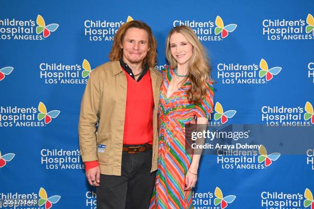 Tony Cavalero and Annie Cavalero attend the 9th Annual Children's Hospital Los Angeles Make March Matter Kick-Off on March 01, 2024 in Los Angeles,...