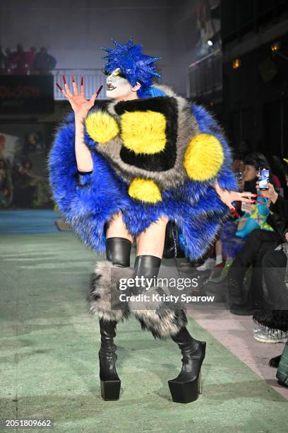 Model walks the runway during the Windowsen Womenswear Fall/Winter 2024-2025 show as part of Paris Fashion Week on March 01, 2024 in Paris, France.