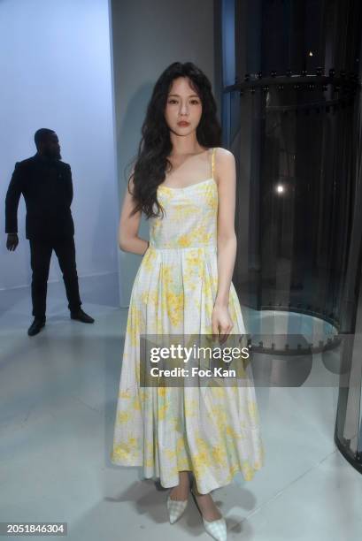 Shen Mengchen attends the Léonard Paris Womenswear Fall/Winter 2024-2025 show as part of Paris Fashion Week on March 01, 2024 in Paris, France.