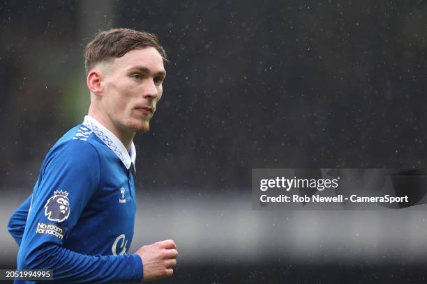 Everton's James Garner during the Premier League match between Everton FC and West Ham United at Goodison Park on March 2, 2024 in Liverpool, England.