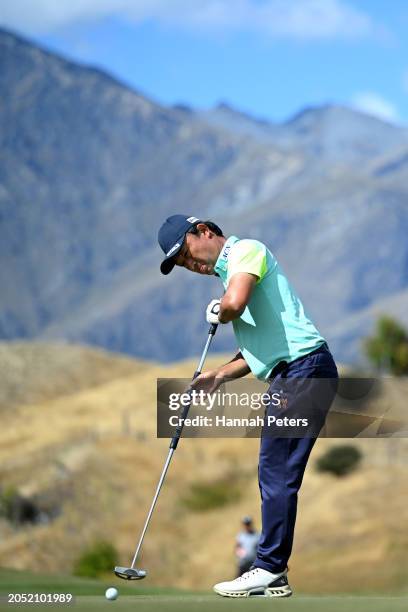 Kodai Ichihara of Japan putts during day three of the 2024 New Zealand Golf Open at Millbrook Resort on March 02, 2024 in Queenstown, New Zealand.