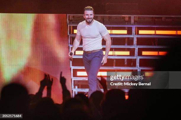 Sam Hunt performs onstage at Bridgestone Arena on March 01, 2024 in Nashville, Tennessee.