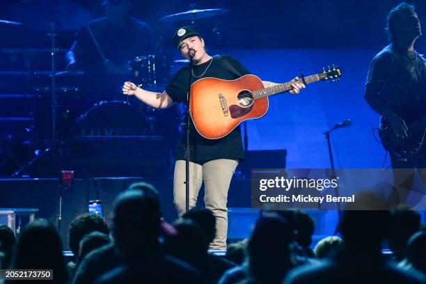 Lily Rose opens up for Sam Hunt at Bridgestone Arena on March 01, 2024 in Nashville, Tennessee.