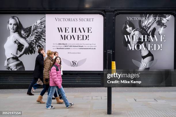 People outside exclusive lingerie store Victorias Secret which is closing down and moving out on Bond Street which has seen a recent drop in demand...