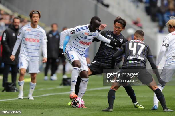 Of Albirex Niigata in action during the J.LEAGUE MEIJI YASUDA J1 2nd Sec. Match between Gamba Osaka and Albirex Niigata at Panasonic Stadium Suita on...