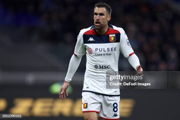 Kevin Strootman of Genoa CFC looks on during the Serie A TIM match between FC Internazionale and Genoa CFC at Stadio Giuseppe Meazza on March 4, 2024...