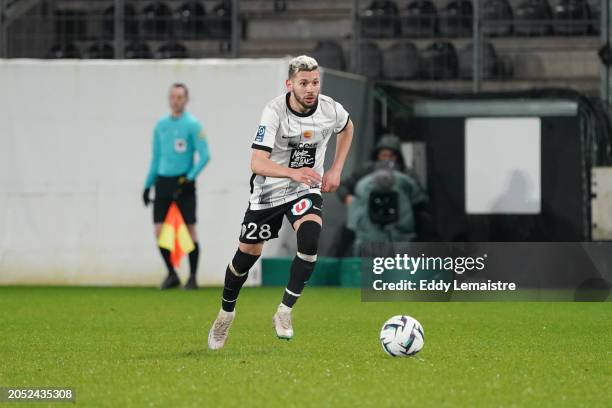 Farid EL MELALI of Angers during the Ligue 2 BKT match between Angers and Ajaccio at Stade Raymond Kopa on March 4, 2024 in Angers, France. - Photo...