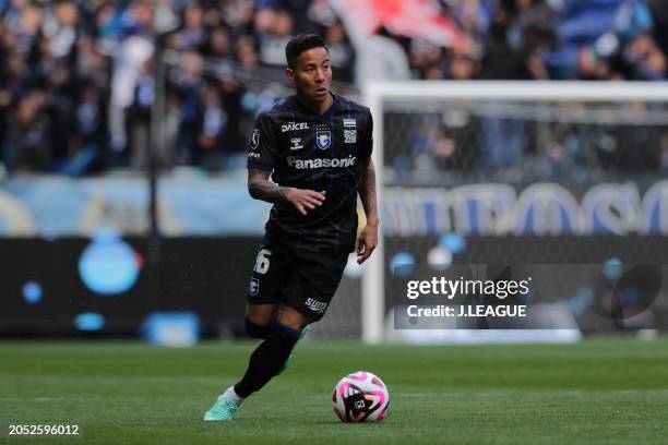 Riku MATSUDA of Gamba Osaka in action during the J.LEAGUE MEIJI YASUDA J1 2nd Sec. Match between Gamba Osaka and Albirex Niigata at Panasonic Stadium...