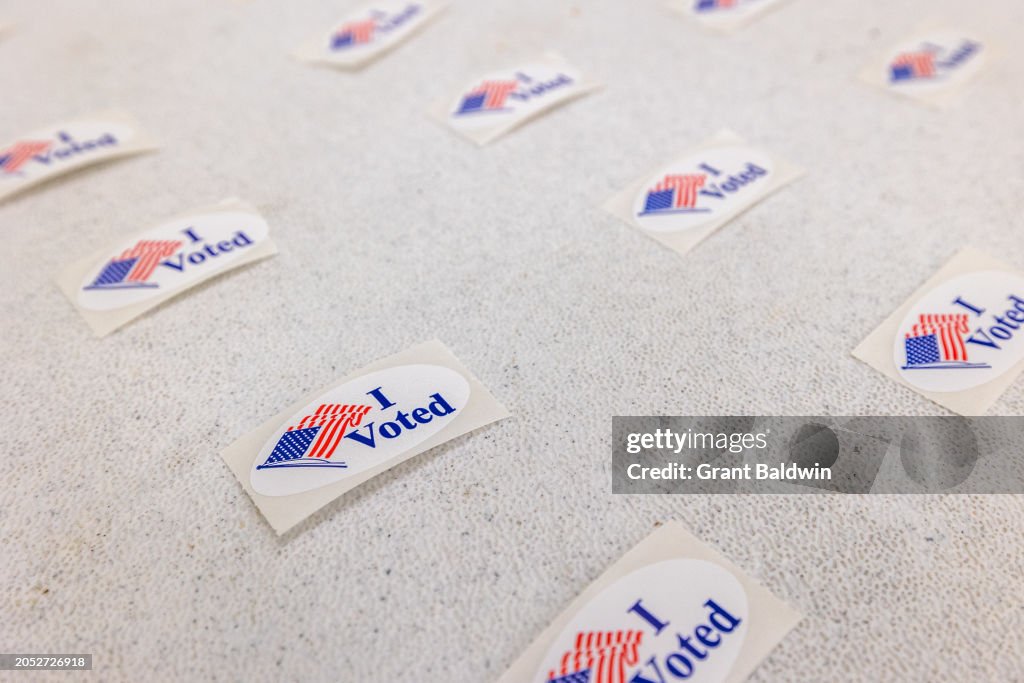 Voters Cast Ballots In States Across The Nation On Super Tuesday