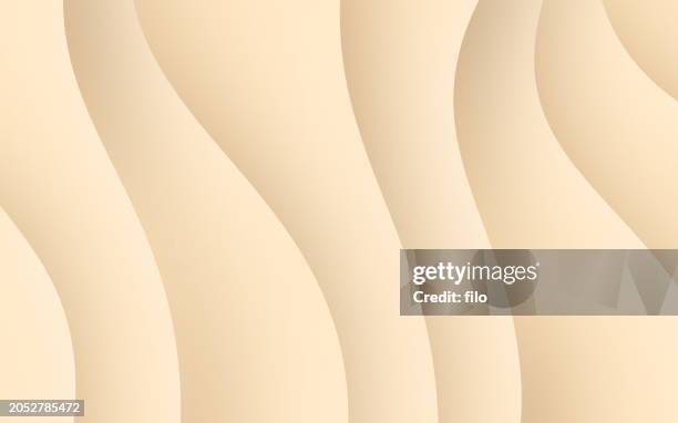 smooth beach sand waves beige background - sandstone texture stock illustrations