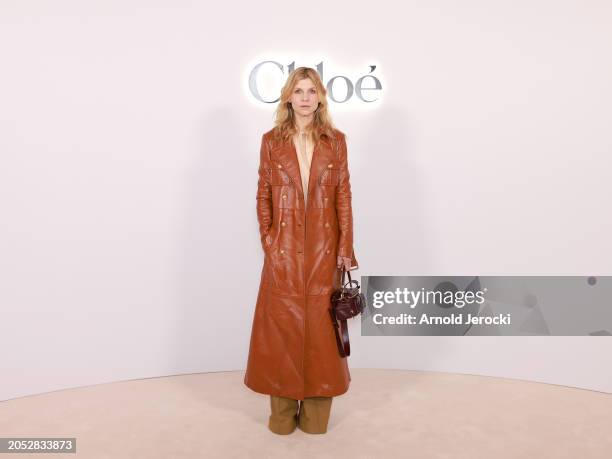 Clémence Poésy attends the Chloé Womenswear Fall/Winter 2024-2025 show as part of Paris Fashion Week on February 29, 2024 in Paris, France.