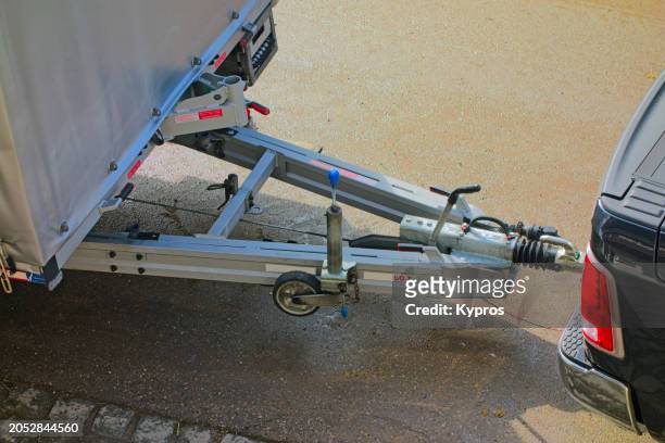 vehicle trailer and tow hitch - trucks stock pictures, royalty-free photos & images