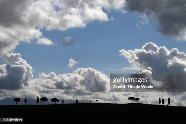Cloudy landscape of Tuscany during the 18th Strade Bianche 2024, Men's Elite a 215km one day race from Siena to Siena 320m / #UCIWT / on March 02,...