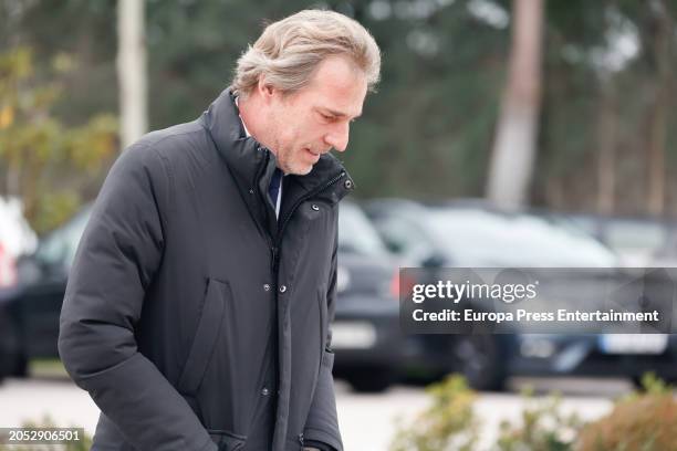 Beltran Gomez-Acebo at the funeral chapel of Fernando Gomez-Acebo, at the Tanatorio Parcesa La Paz, on March 2 in Alcobendas, Madrid, Spain.