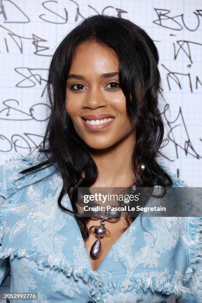 Khaoula Madi attends the Vivienne Westwood Womenswear Fall/Winter 2024-2025 show as part of Paris Fashion Week on March 02, 2024 in Paris, France.