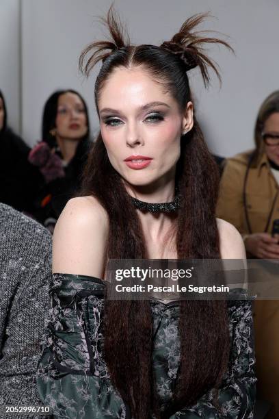 Coco Rocha attends the Vivienne Westwood Womenswear Fall/Winter 2024-2025 show as part of Paris Fashion Week on March 02, 2024 in Paris, France.