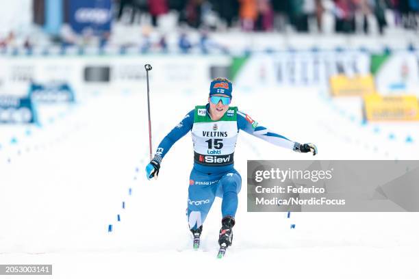 Krista Parmakoski of Finland competes in the FIS World Cup Cross - Country Lahti - 20km on March 2, 2024 in Lahti, Finland.